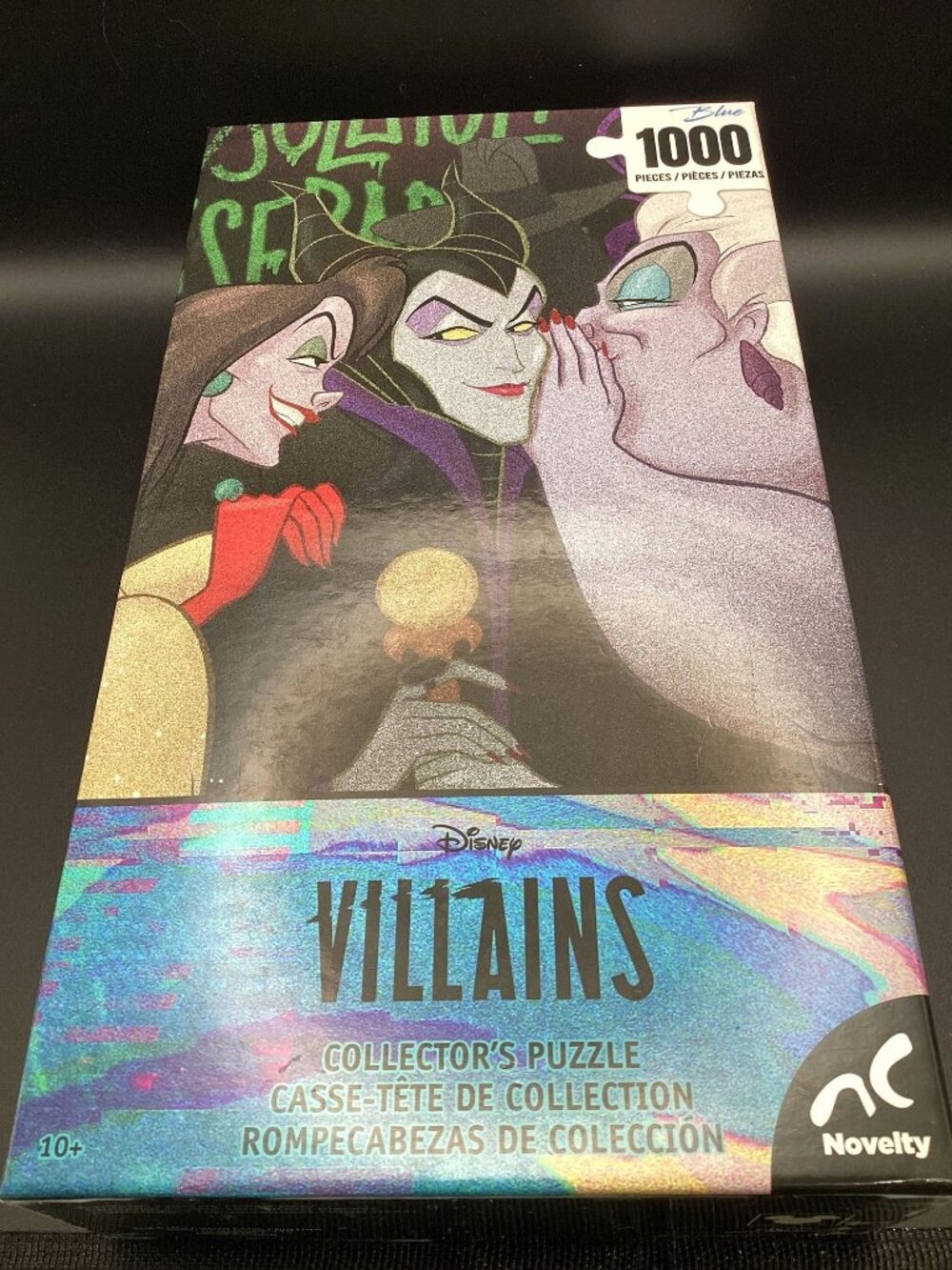 Disney Villains 1000 Piece Jigsaw Puzzle Cruella Ursula Maleficent Exc Used Box!